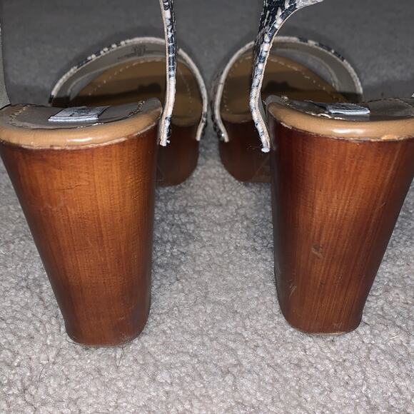 Steve Madden Faux Snakeskin Luna Platform Sandal Sz 9 - Picture 4 of 9